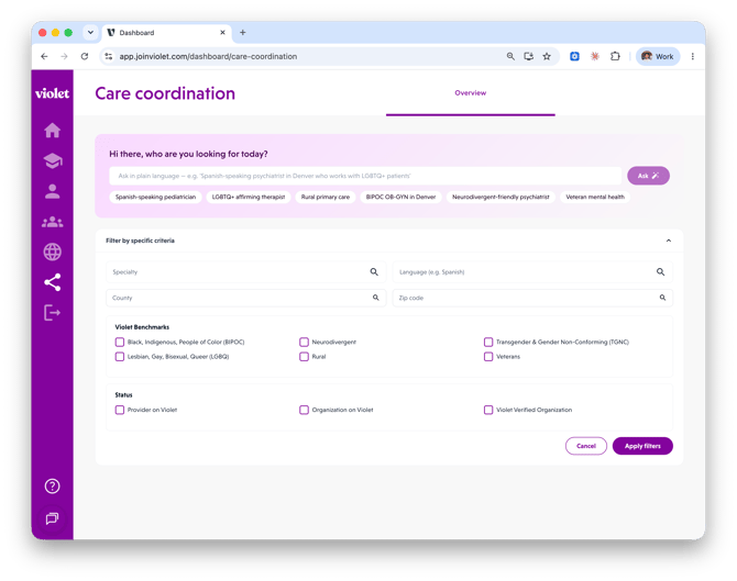 Care Coordination Screen